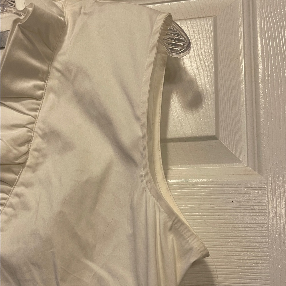 Kasper White Ruffled Blouse - Picture 4 of 4
